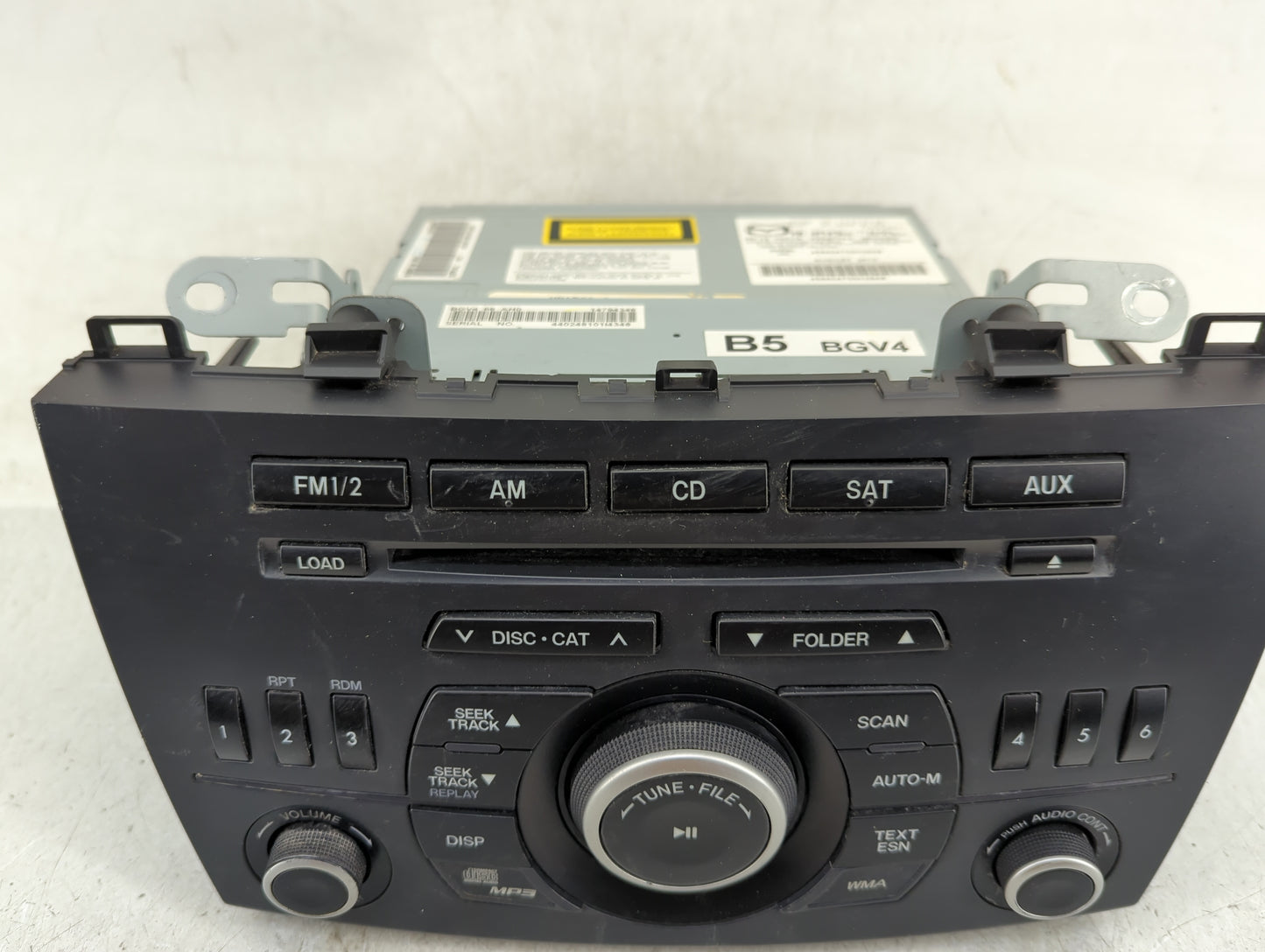 2012-2013 Mazda 3 Radio AM FM Cd Player Receiver Replacement P/N:BBM5-66-AR0 Fits Fits 2012 2013 OEM Used Auto Parts - Oemus