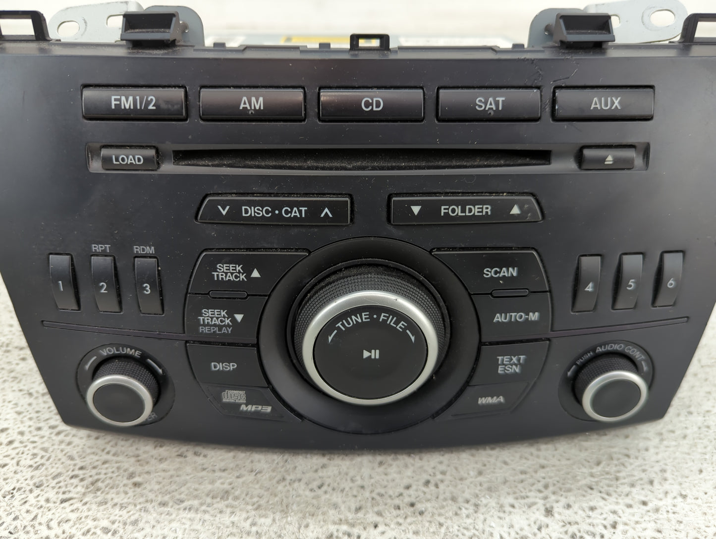 2012-2013 Mazda 3 Radio AM FM Cd Player Receiver Replacement P/N:BGV4 66 AR0 Fits Fits 2012 2013 OEM Used Auto Parts - Oemus