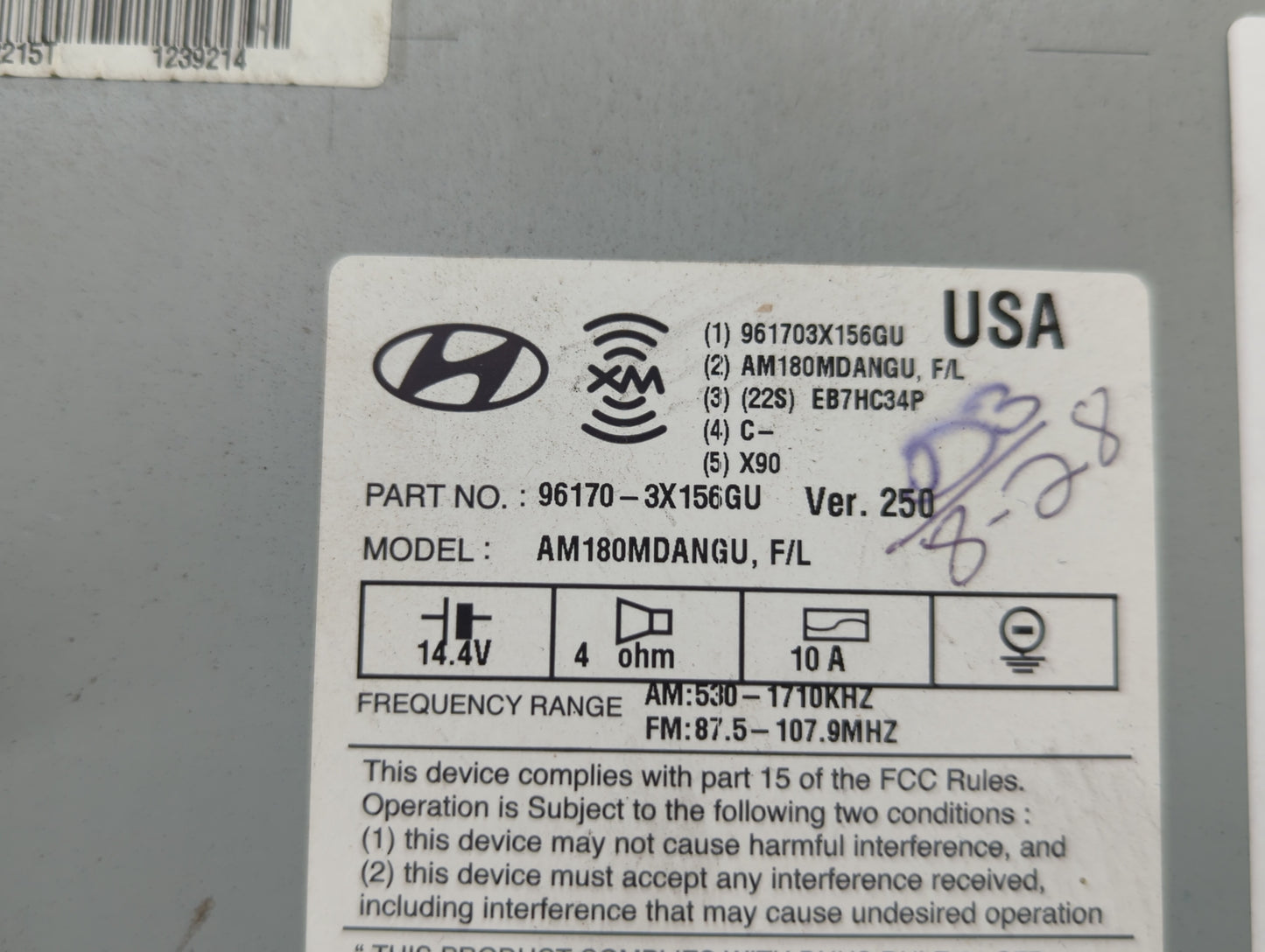 2012-2013 Mazda 3 Am Fm Cd Player Radio Receiver - Oemusedautoparts1.com