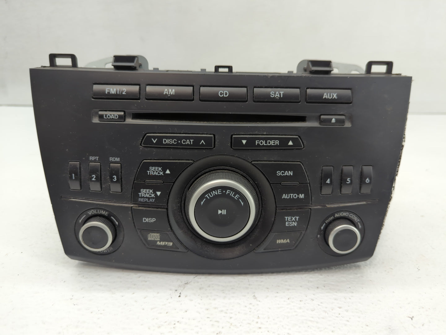 2012-2013 Mazda 3 Radio AM FM Cd Player Receiver Replacement P/N:BBM5 66 AR0 Fits Fits 2012 2013 OEM Used Auto Parts - Oemus