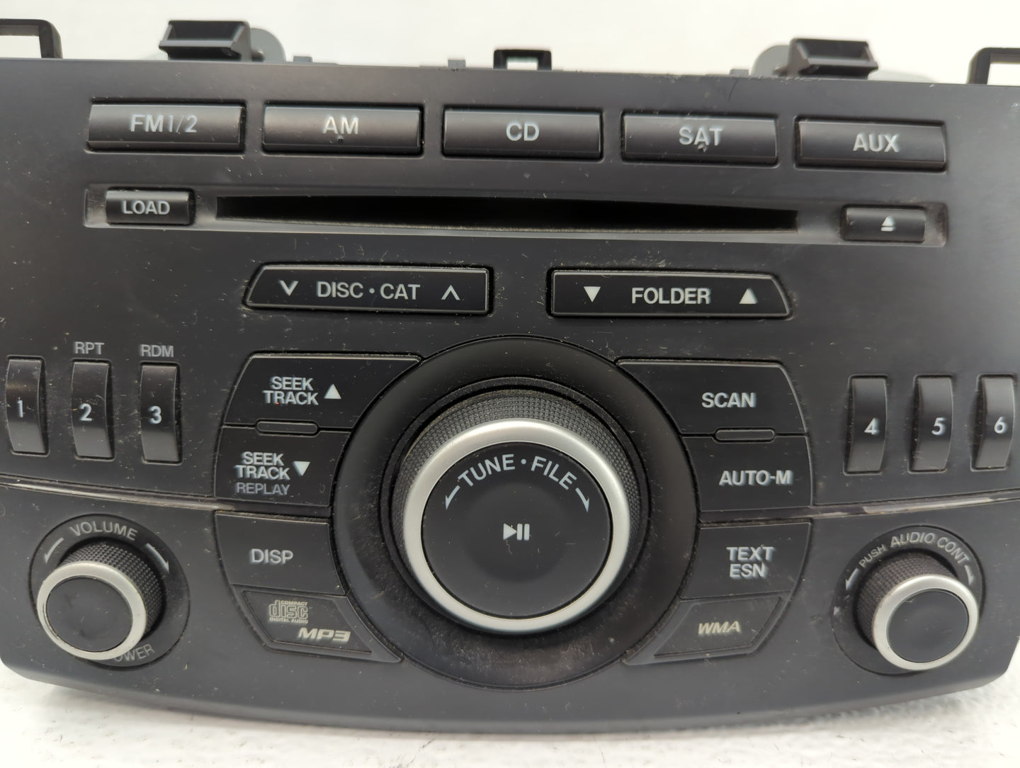 2012-2013 Mazda 3 Radio AM FM Cd Player Receiver Replacement P/N:BBM5 66 AR0 Fits Fits 2012 2013 OEM Used Auto Parts - Oemus