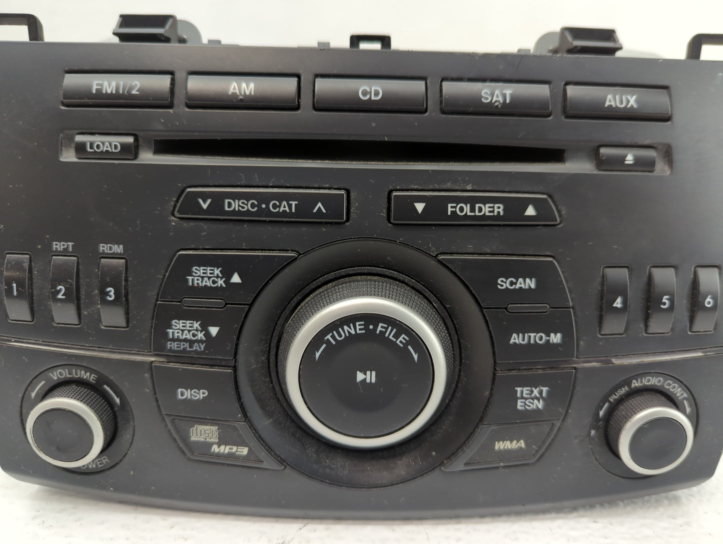 2012-2013 Mazda 3 Radio AM FM Cd Player Receiver Replacement P/N:BBM5 66 AR0 Fits Fits 2012 2013 OEM Used Auto Parts - Oemus
