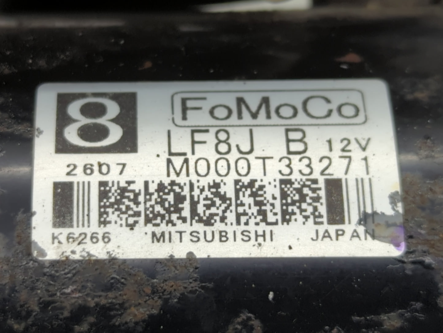 2010-2013 Mazda 3 Car Starter Motor Solenoid OEM P/N:M000T33271 Fits Fits 2010 2011 2012 2013 OEM Used Auto Parts - Oemuseda