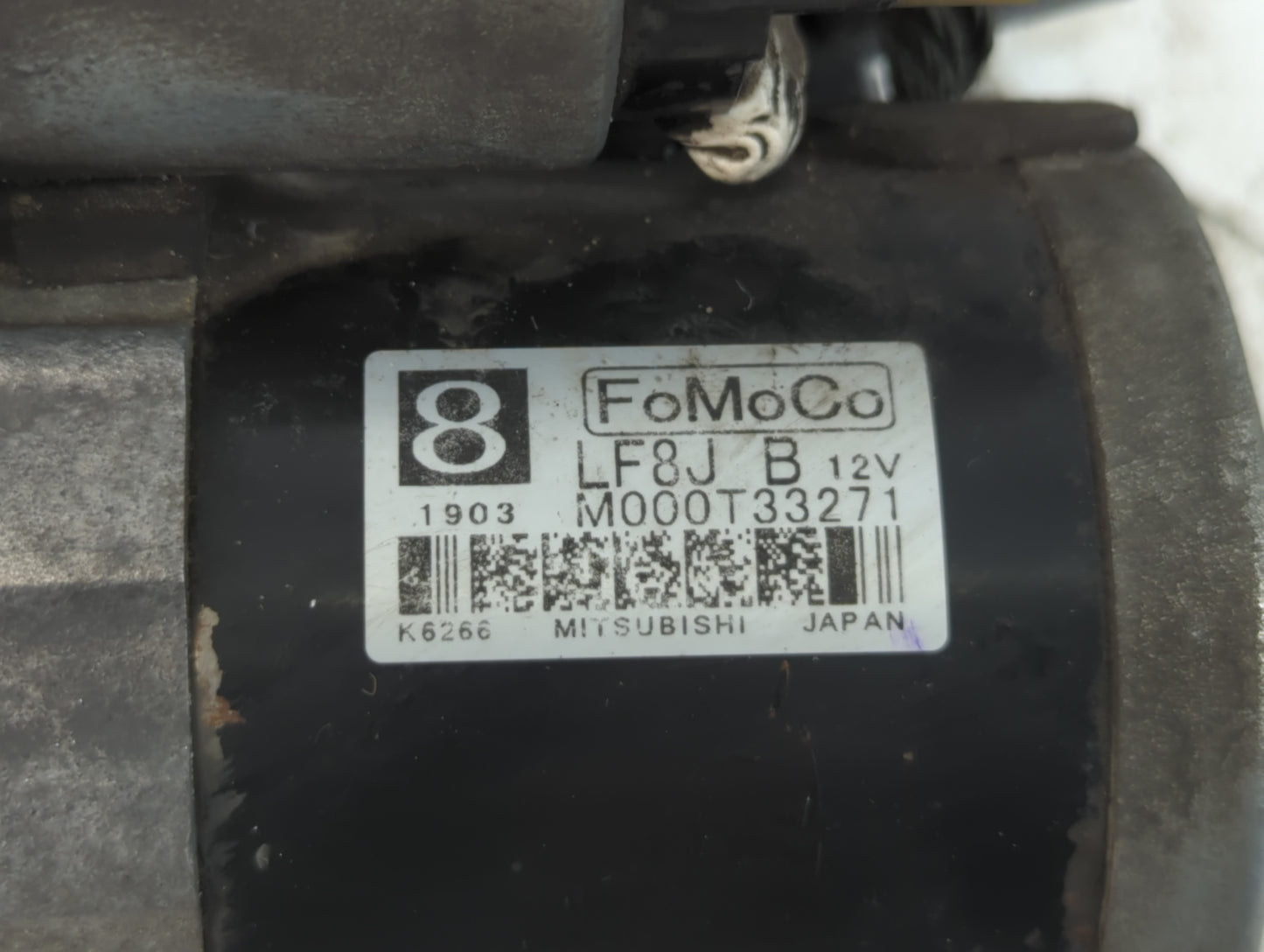 2010-2013 Mazda 3 Car Starter Motor Solenoid OEM P/N:M000T33271 Fits Fits 2010 2011 2012 2013 OEM Used Auto Parts - Oemuseda