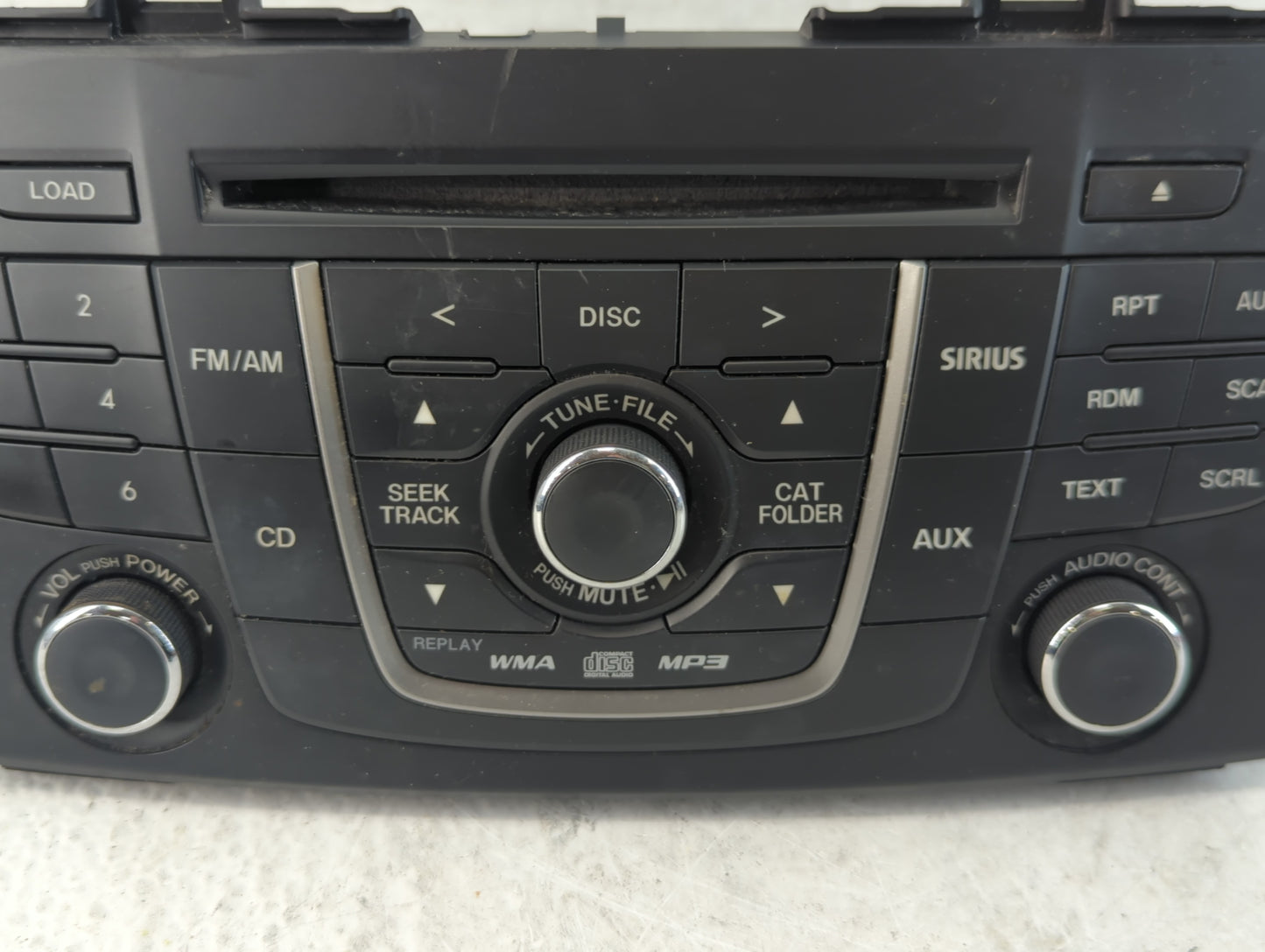 2012 Mazda 5 Radio AM FM Cd Player Receiver Replacement P/N:CG36 66 9R0 Fits OEM Used Auto Parts - Oemusedautoparts1.com