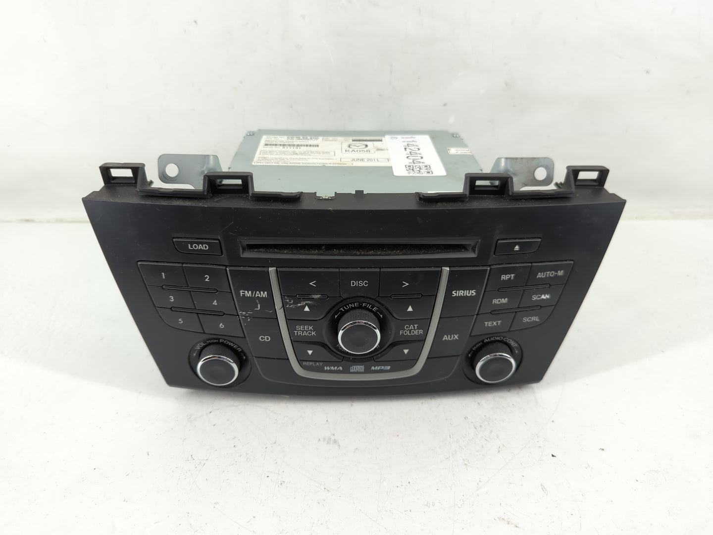 2012 Mazda 5 Radio AM FM Cd Player Receiver Replacement P/N:CG36 66 9R0 Fits OEM Used Auto Parts - Oemusedautoparts1.com