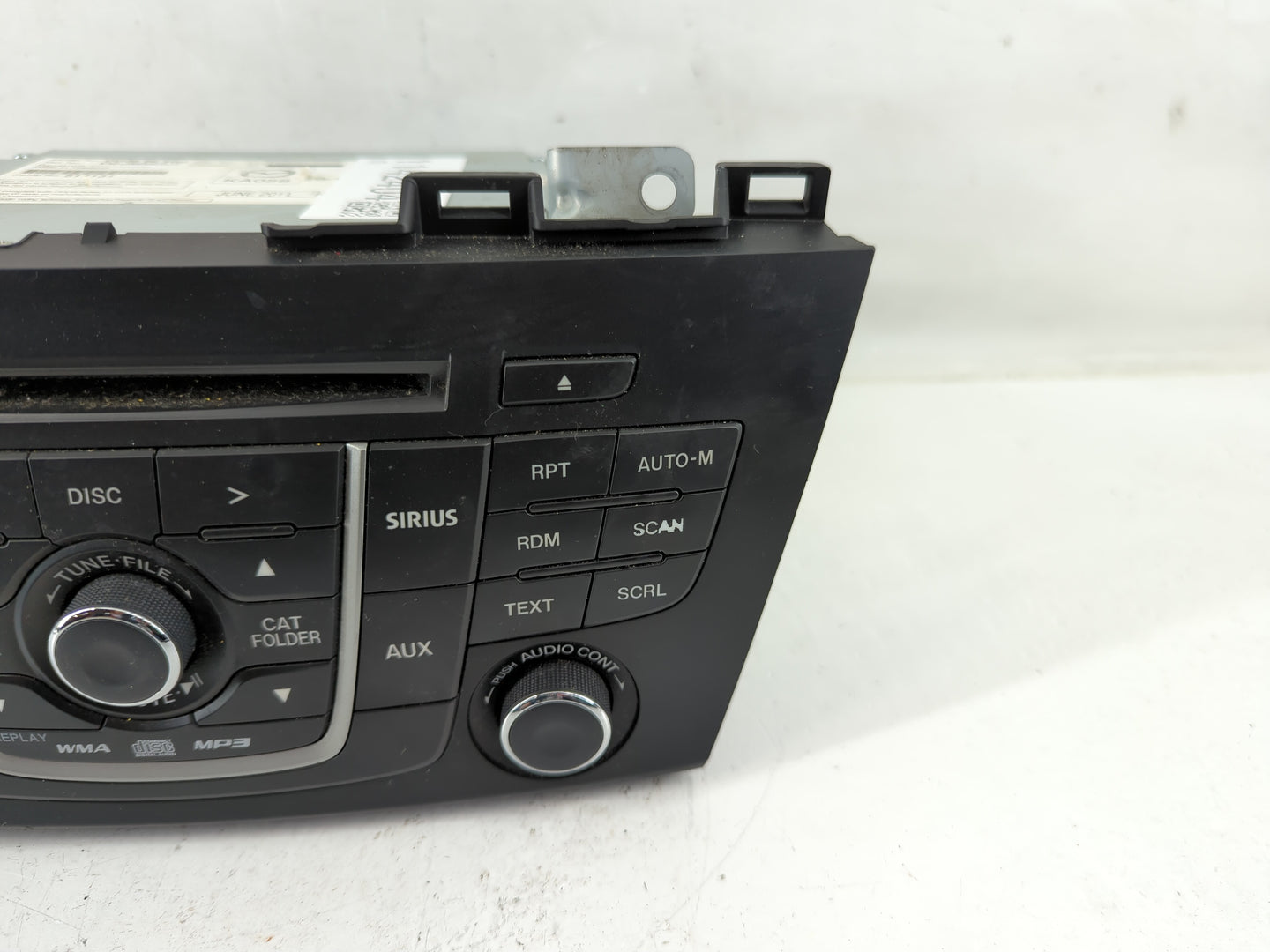 2012 Mazda 5 Radio AM FM Cd Player Receiver Replacement P/N:CG36 66 9R0 Fits OEM Used Auto Parts - Oemusedautoparts1.com