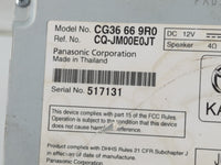 2012 Mazda 5 Radio AM FM Cd Player Receiver Replacement P/N:CG36 66 9R0 Fits OEM Used Auto Parts - Oemusedautoparts1.com