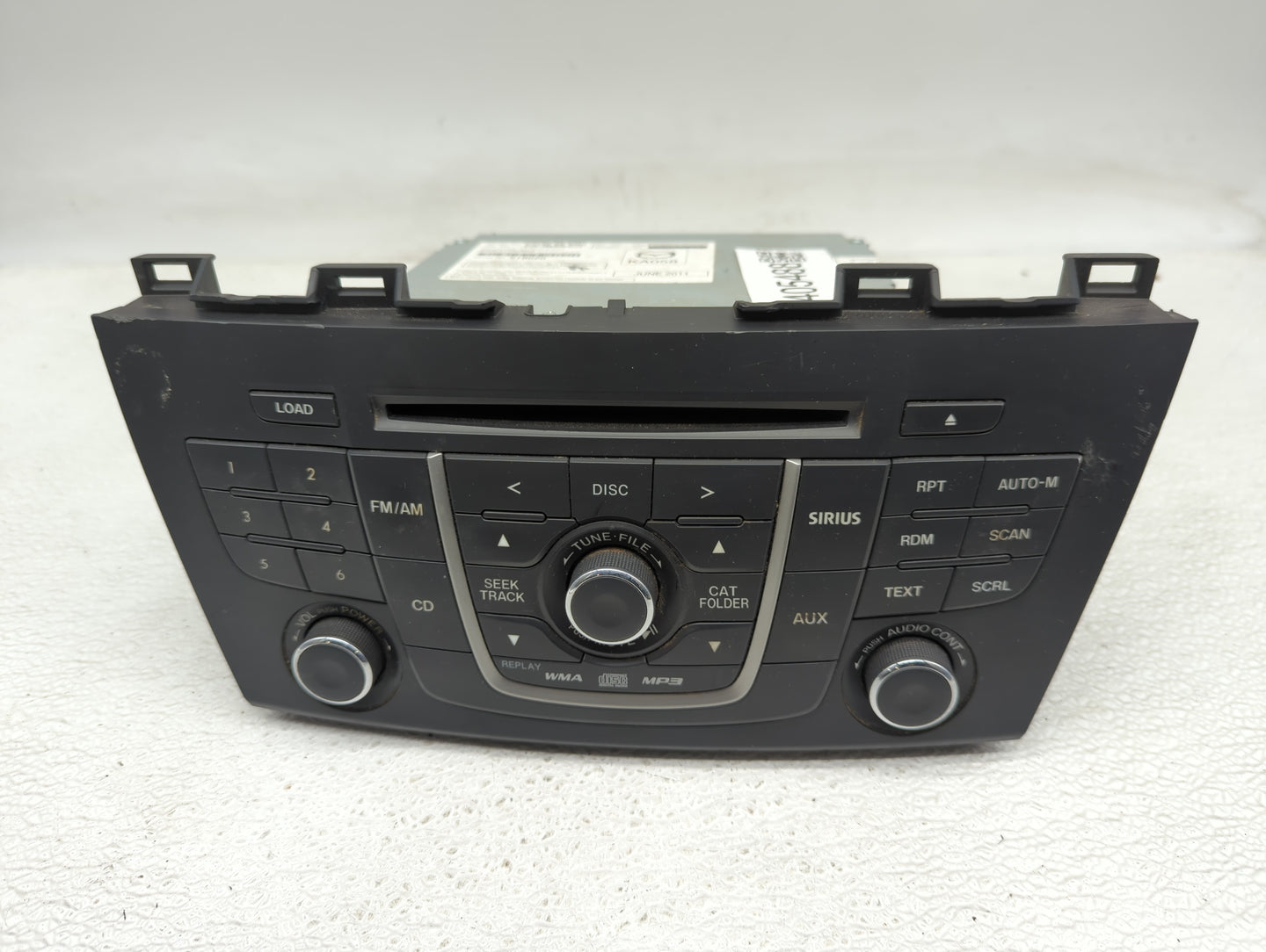 2012 Mazda 5 Radio AM FM Cd Player Receiver Replacement P/N:CG36 66 9R0 Fits OEM Used Auto Parts - Oemusedautoparts1.com