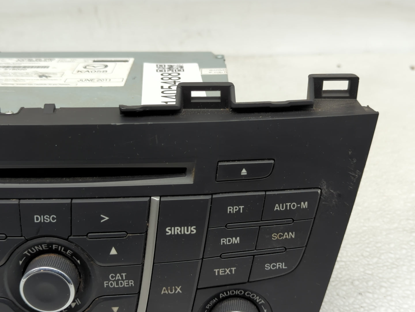 2012 Mazda 5 Radio AM FM Cd Player Receiver Replacement P/N:CG36 66 9R0 Fits OEM Used Auto Parts - Oemusedautoparts1.com