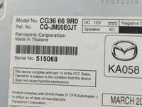 2012 Mazda 5 Radio AM FM Cd Player Receiver Replacement P/N:CG36669R0 Fits OEM Used Auto Parts - Oemusedautoparts1.com
