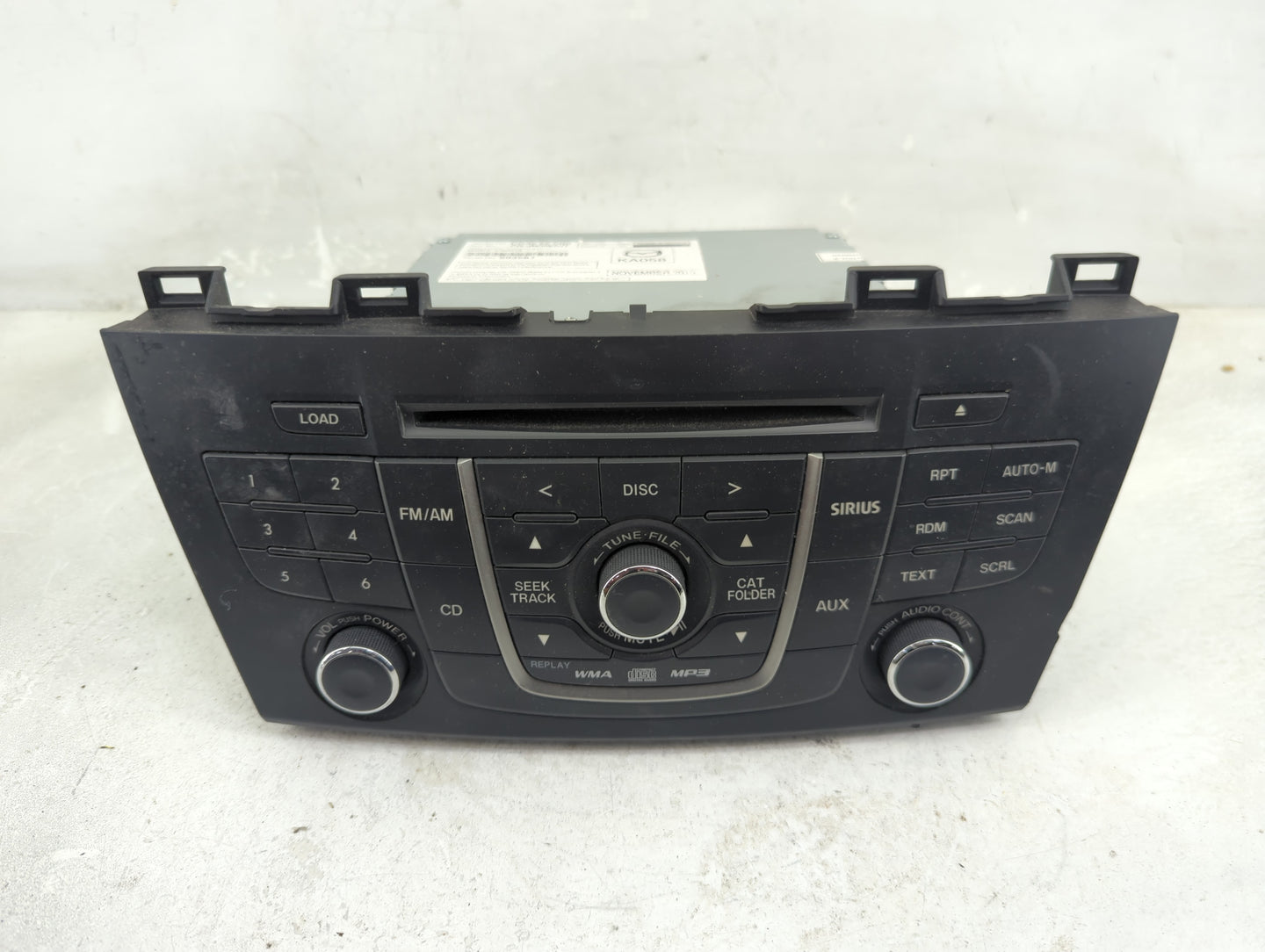 2012 Mazda 5 Radio AM FM Cd Player Receiver Replacement Fits OEM Used Auto Parts - Oemusedautoparts1.com