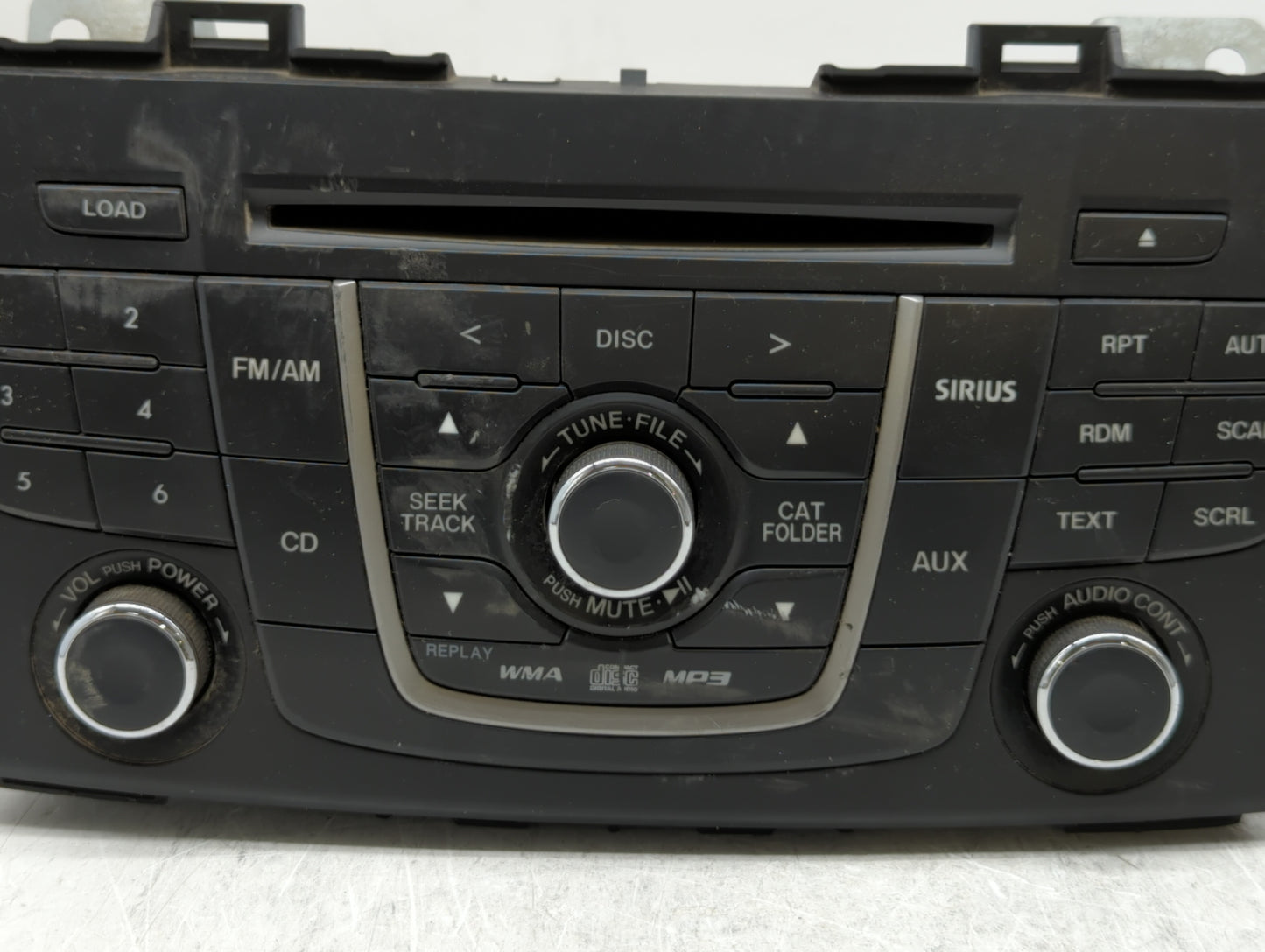2012 Mazda 5 Radio AM FM Cd Player Receiver Replacement P/N:CG36 66 9R0 Fits OEM Used Auto Parts - Oemusedautoparts1.com