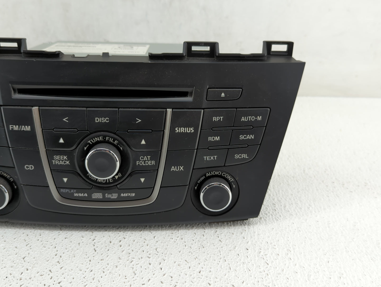 2012 Mazda 5 Radio AM FM Cd Player Receiver Replacement P/N:CG37 66 9RX CG36 66 9R0 Fits OEM Used Auto Parts - Oemusedautopa