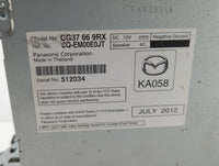 2012 Mazda 5 Radio AM FM Cd Player Receiver Replacement P/N:CG37 66 9RX CG36 66 9R0 Fits OEM Used Auto Parts - Oemusedautopa