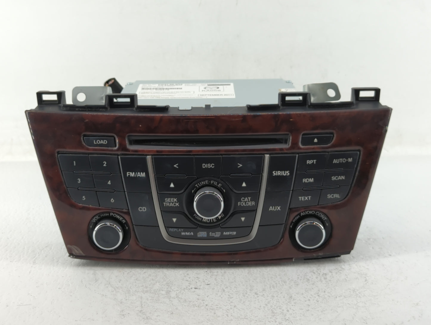 2012 Mazda 5 Radio AM FM Cd Player Receiver Replacement P/N:CG37 66 9RX CG36 66 9R0 Fits OEM Used Auto Parts - Oemusedautopa