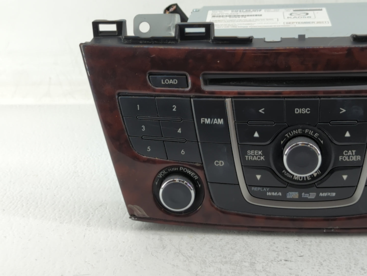 2012 Mazda 5 Radio AM FM Cd Player Receiver Replacement P/N:CG37 66 9RX CG36 66 9R0 Fits OEM Used Auto Parts - Oemusedautopa