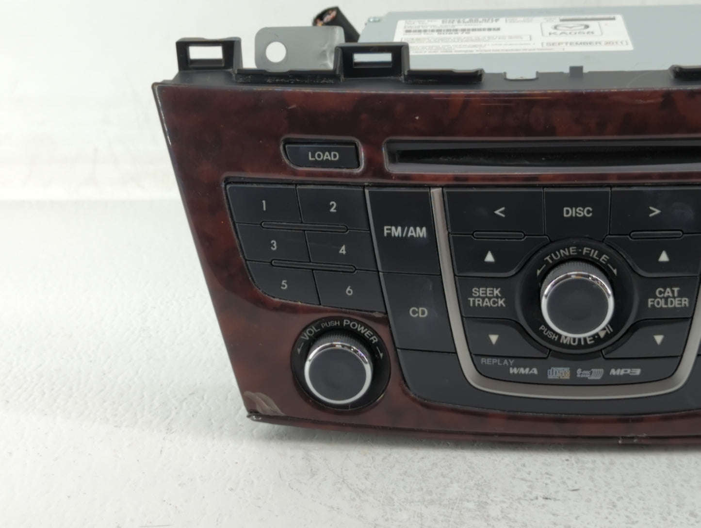 2012 Mazda 5 Radio AM FM Cd Player Receiver Replacement P/N:CG37 66 9RX CG36 66 9R0 Fits OEM Used Auto Parts - Oemusedautopa