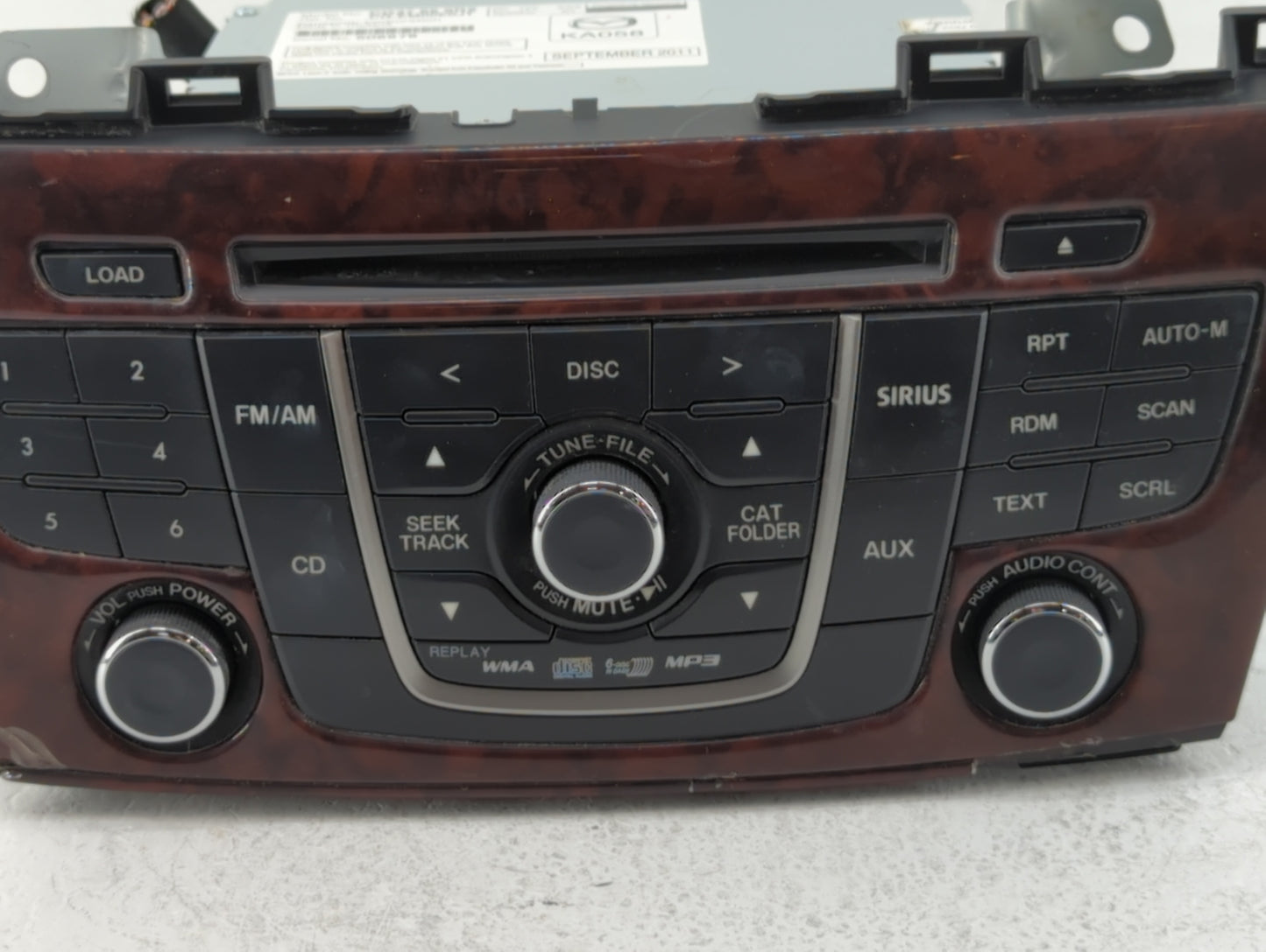 2012 Mazda 5 Radio AM FM Cd Player Receiver Replacement P/N:CG37 66 9RX CG36 66 9R0 Fits OEM Used Auto Parts - Oemusedautopa