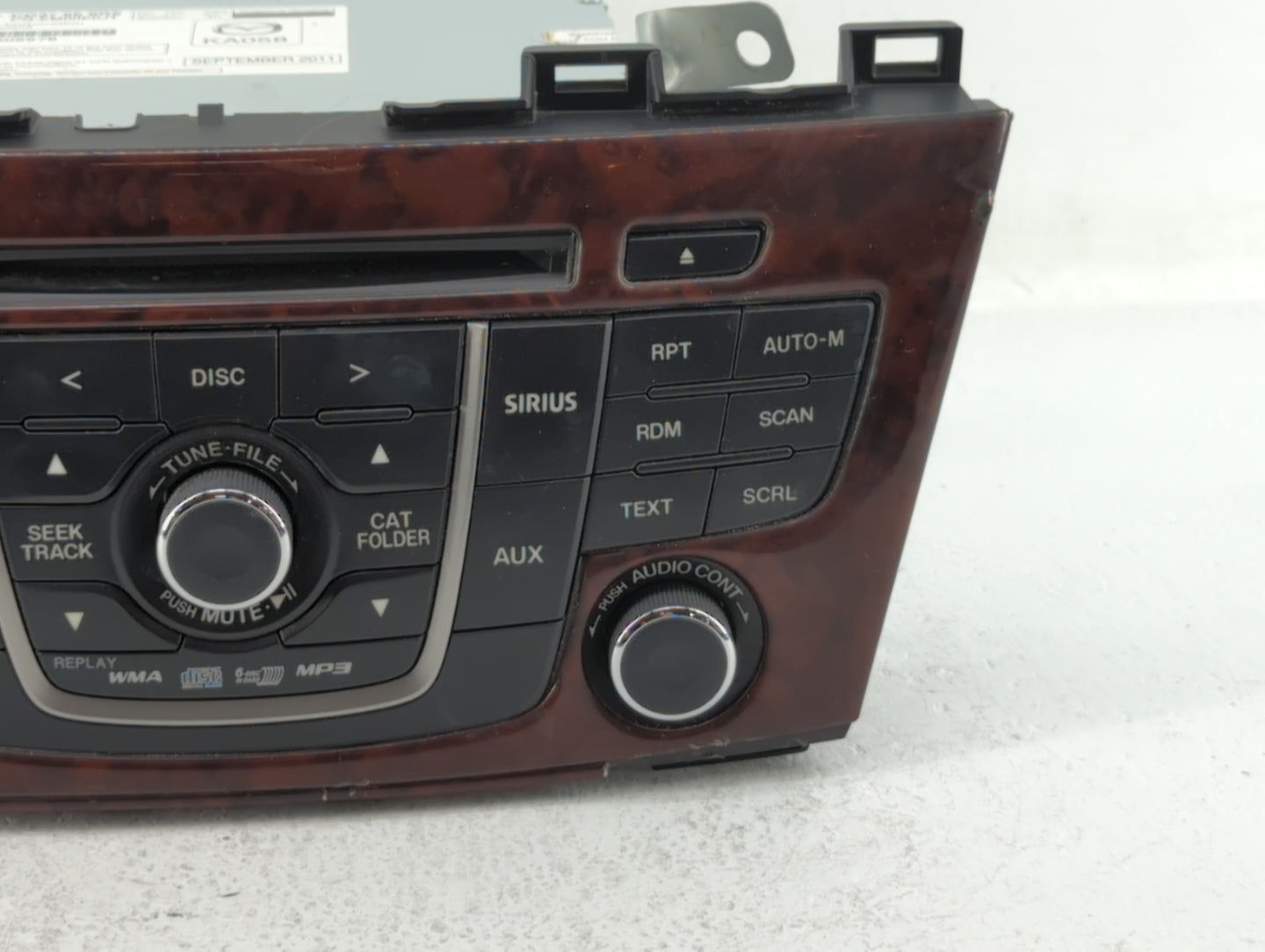 2012 Mazda 5 Radio AM FM Cd Player Receiver Replacement P/N:CG37 66 9RX CG36 66 9R0 Fits OEM Used Auto Parts - Oemusedautopa