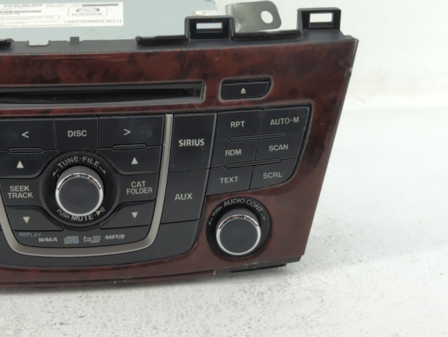 2012 Mazda 5 Radio AM FM Cd Player Receiver Replacement P/N:CG37 66 9RX CG36 66 9R0 Fits OEM Used Auto Parts - Oemusedautopa