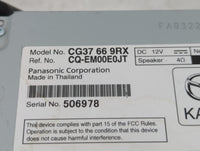 2012 Mazda 5 Radio AM FM Cd Player Receiver Replacement P/N:CG37 66 9RX CG36 66 9R0 Fits OEM Used Auto Parts - Oemusedautopa