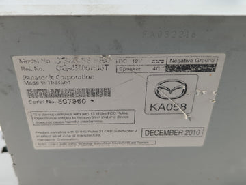2012-2012 Mazda 5 Am Fm Cd Player Radio Receiver - Oemusedautoparts1.com