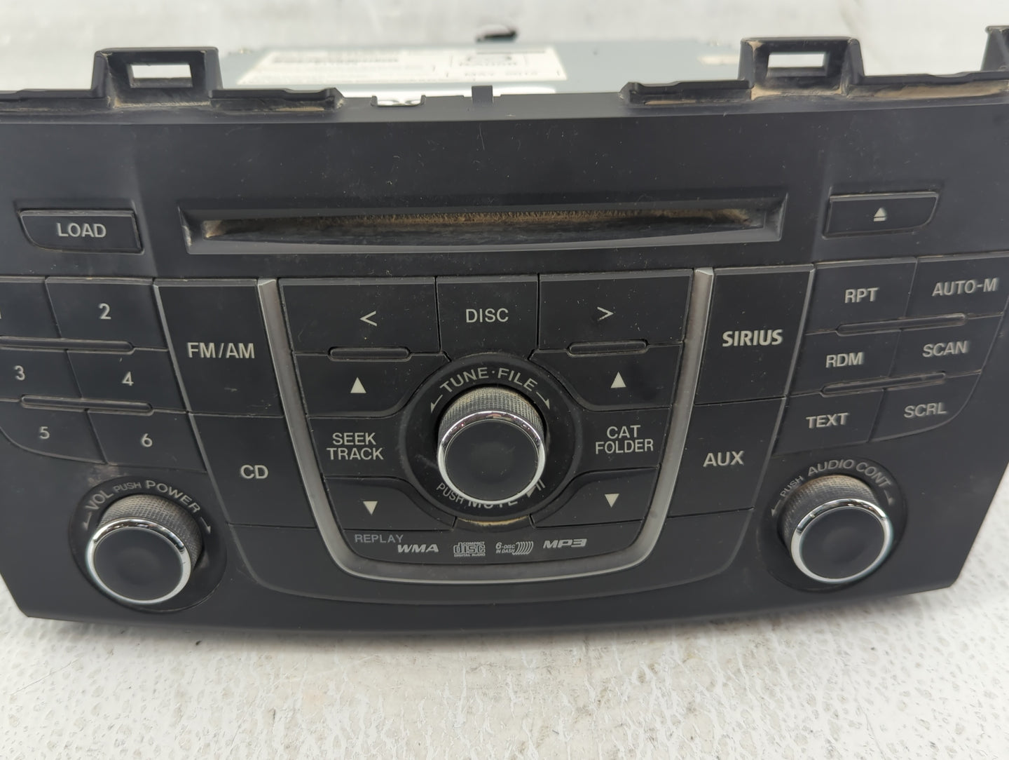 2012 Mazda 5 Radio AM FM Cd Player Receiver Replacement P/N:CG37 66 9RX CG36 66 9R0 Fits OEM Used Auto Parts - Oemusedautopa