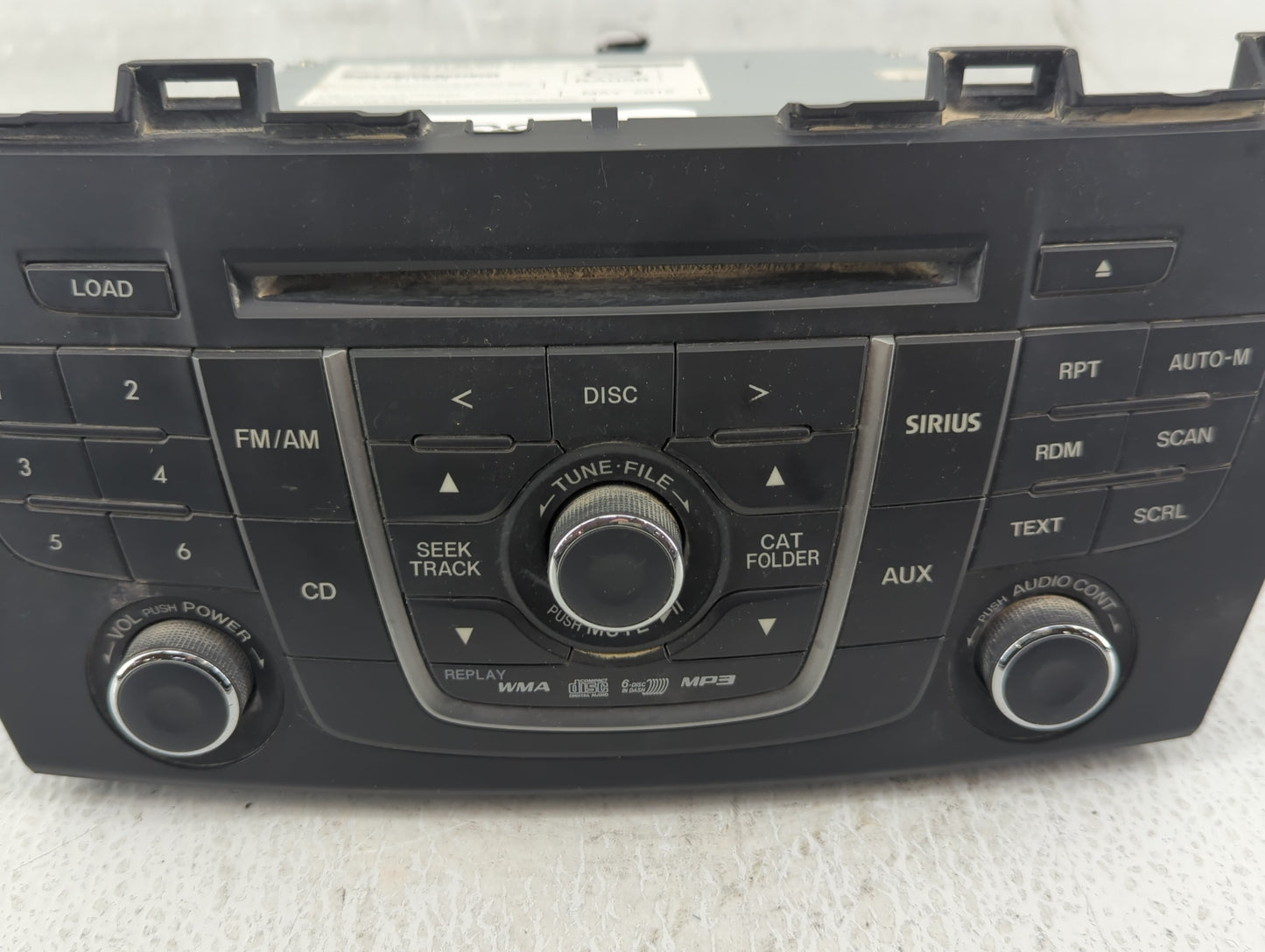 2012 Mazda 5 Radio AM FM Cd Player Receiver Replacement P/N:CG37 66 9RX CG36 66 9R0 Fits OEM Used Auto Parts - Oemusedautopa