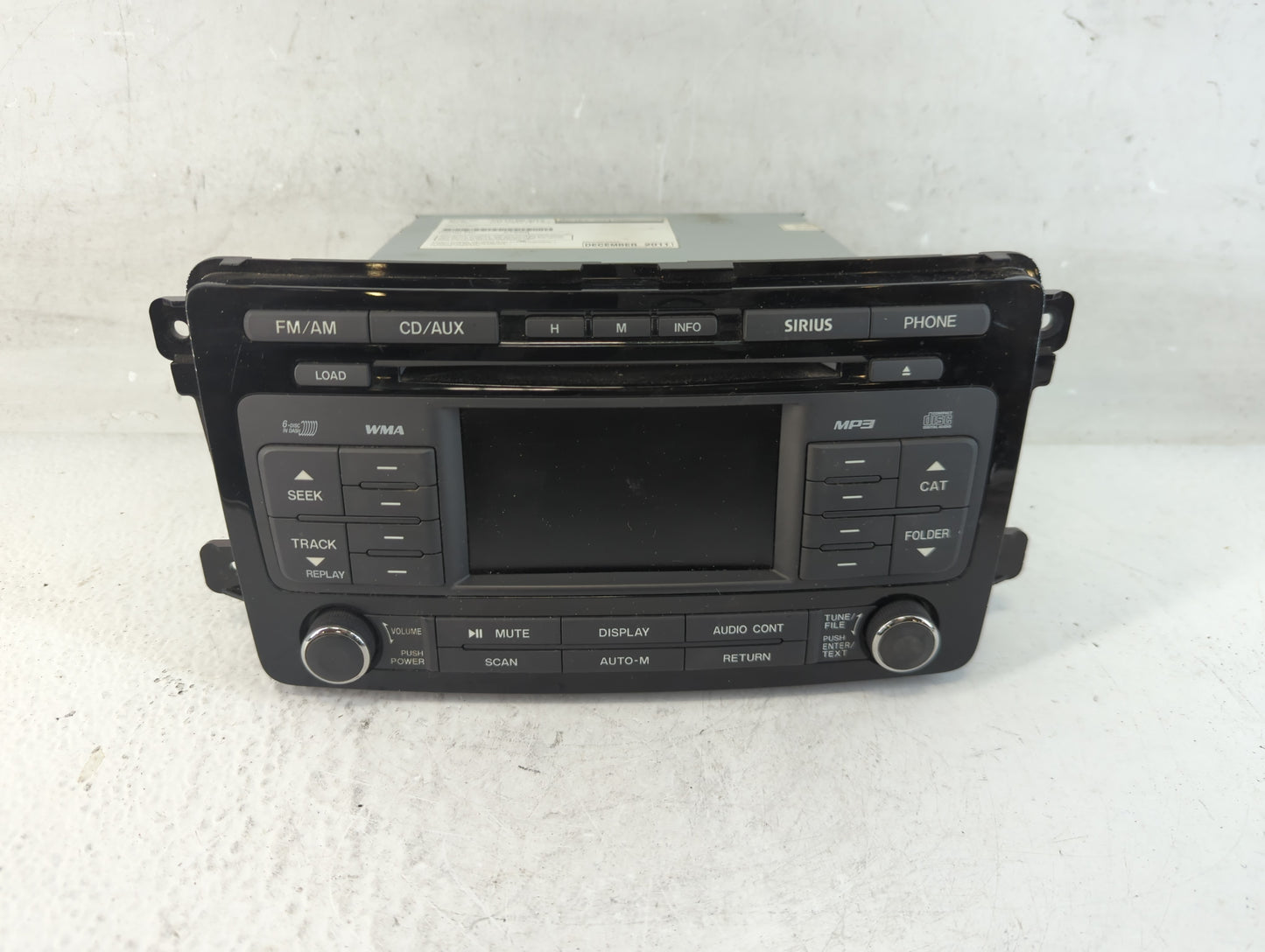2011-2012 Mazda Cx-9 Radio AM FM Cd Player Receiver Replacement P/N:TG17 66 9RX Fits Fits 2011 2012 OEM Used Auto Parts - Oe