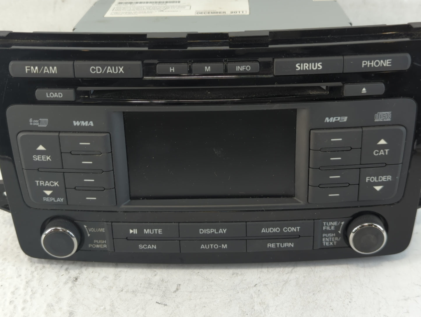 2011-2012 Mazda Cx-9 Radio AM FM Cd Player Receiver Replacement P/N:TG17 66 9RX Fits Fits 2011 2012 OEM Used Auto Parts - Oe