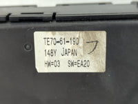 2010-2015 Mazda Cx-9 Climate Control Module Temperature AC/Heater Replacement P/N:TE70-61-190 Fits OEM Used Auto Parts - Oem