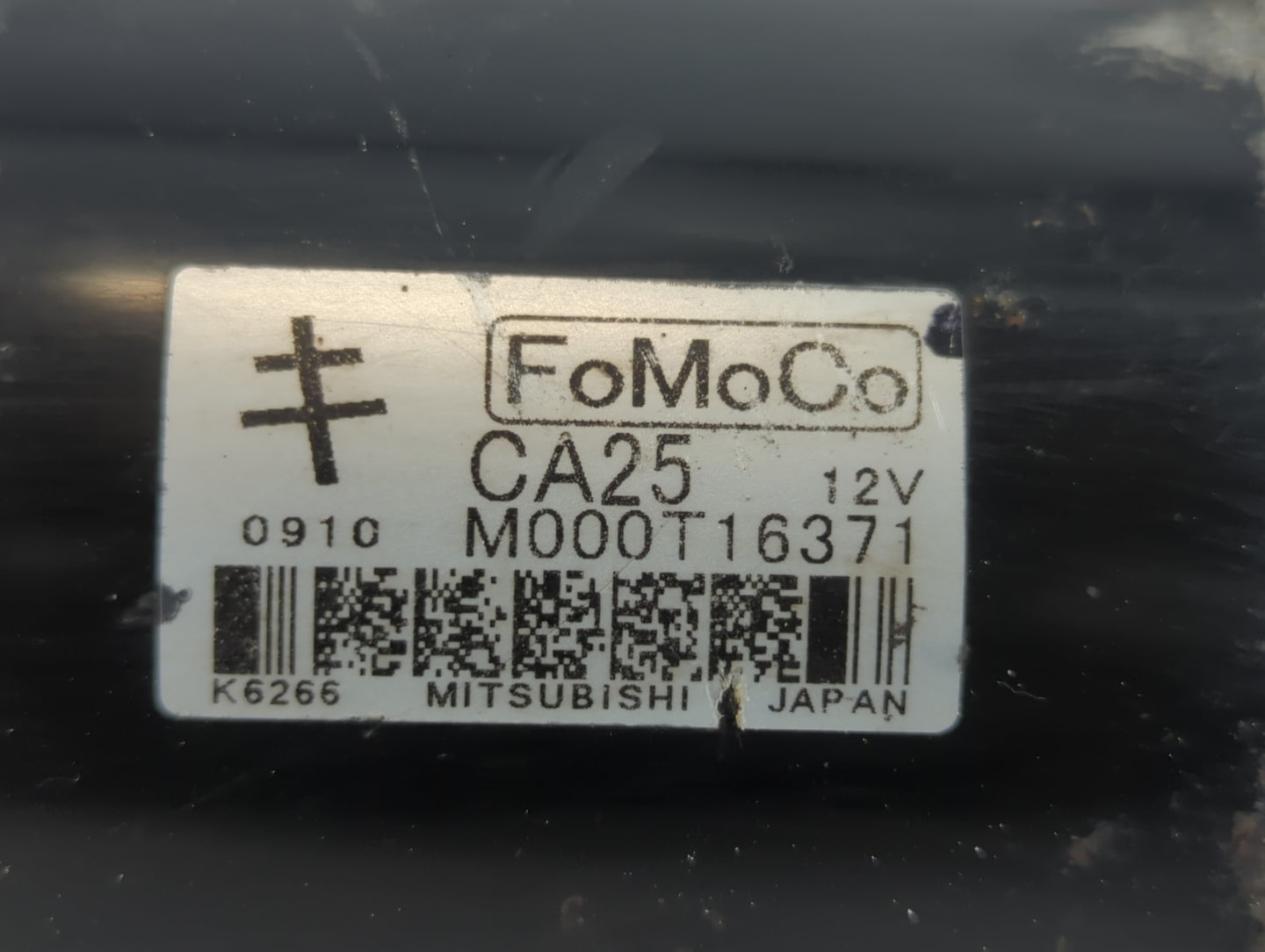 2010-2012 Mazda Cx-9 Car Starter Motor Solenoid OEM P/N:M000T16371 Fits Fits 2010 2011 2012 2013 OEM Used Auto Parts - Oemus