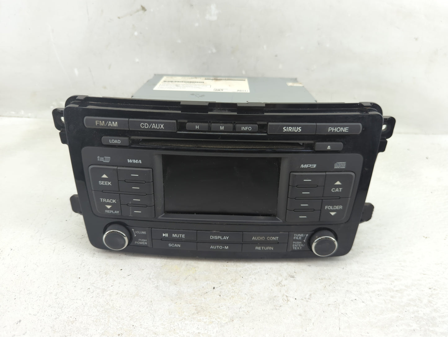 2011-2012 Mazda Cx-9 Radio AM FM Cd Player Receiver Replacement Fits Fits 2011 2012 OEM Used Auto Parts - Oemusedautoparts1.