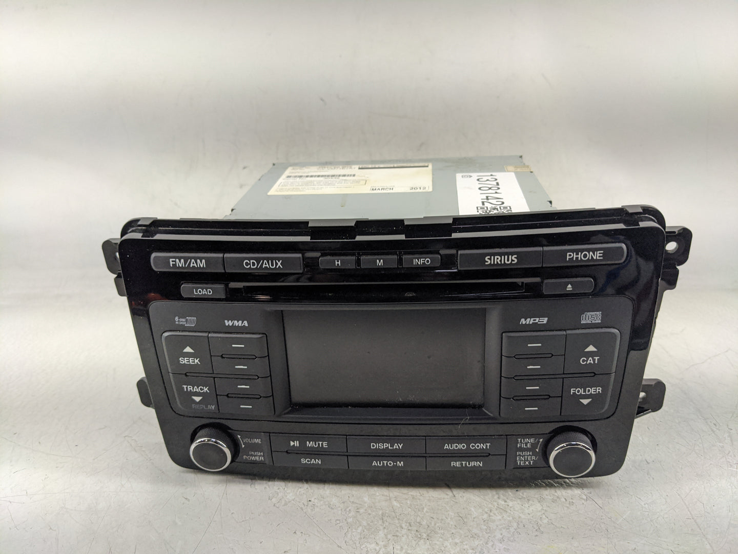 2011-2012 Mazda Cx-9 Radio AM FM Cd Player Receiver Replacement P/N:FA032191A Fits Fits 2011 2012 OEM Used Auto Parts - Oemu