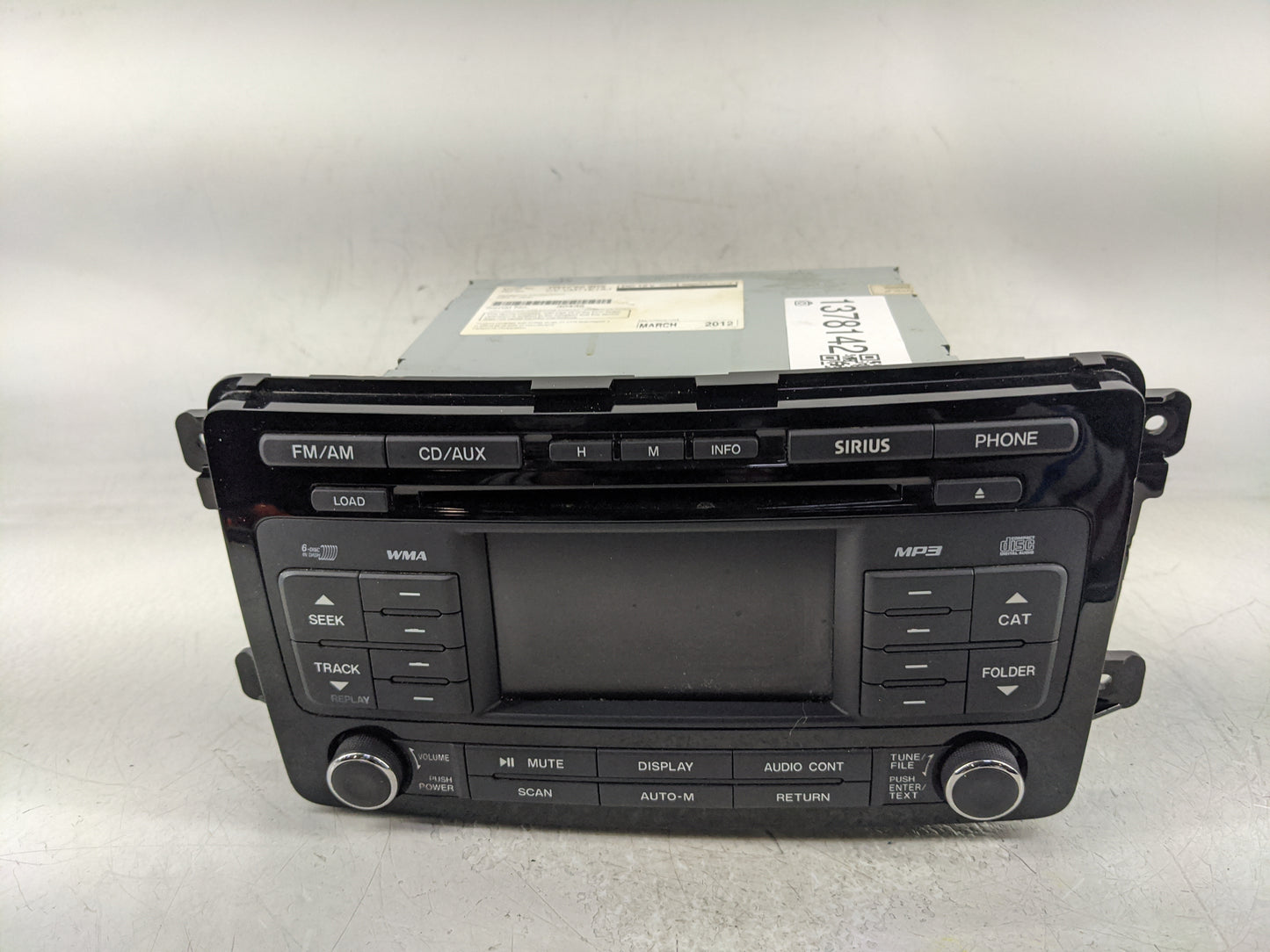 2011-2012 Mazda Cx-9 Radio AM FM Cd Player Receiver Replacement P/N:FA032191A Fits Fits 2011 2012 OEM Used Auto Parts - Oemu