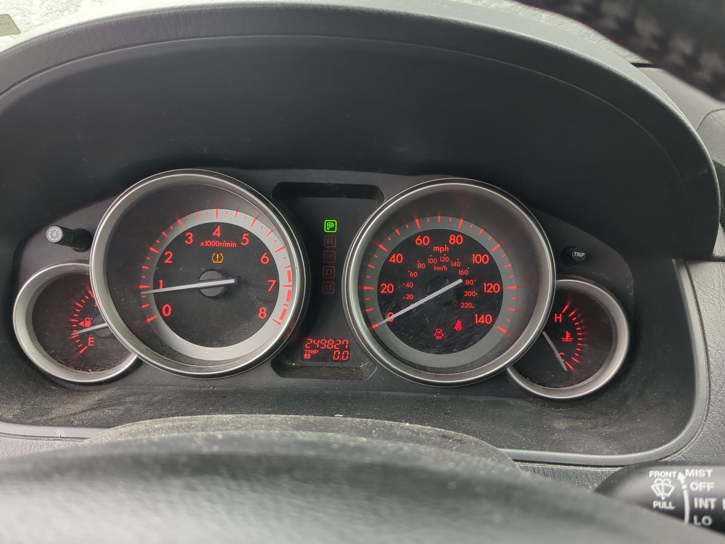 2010-2012 Mazda Cx-9 Instrument Cluster Speedometer Gauges Miles:250K Fits Fits 2010 2011 2012 OEM Used Auto Parts - Oemused
