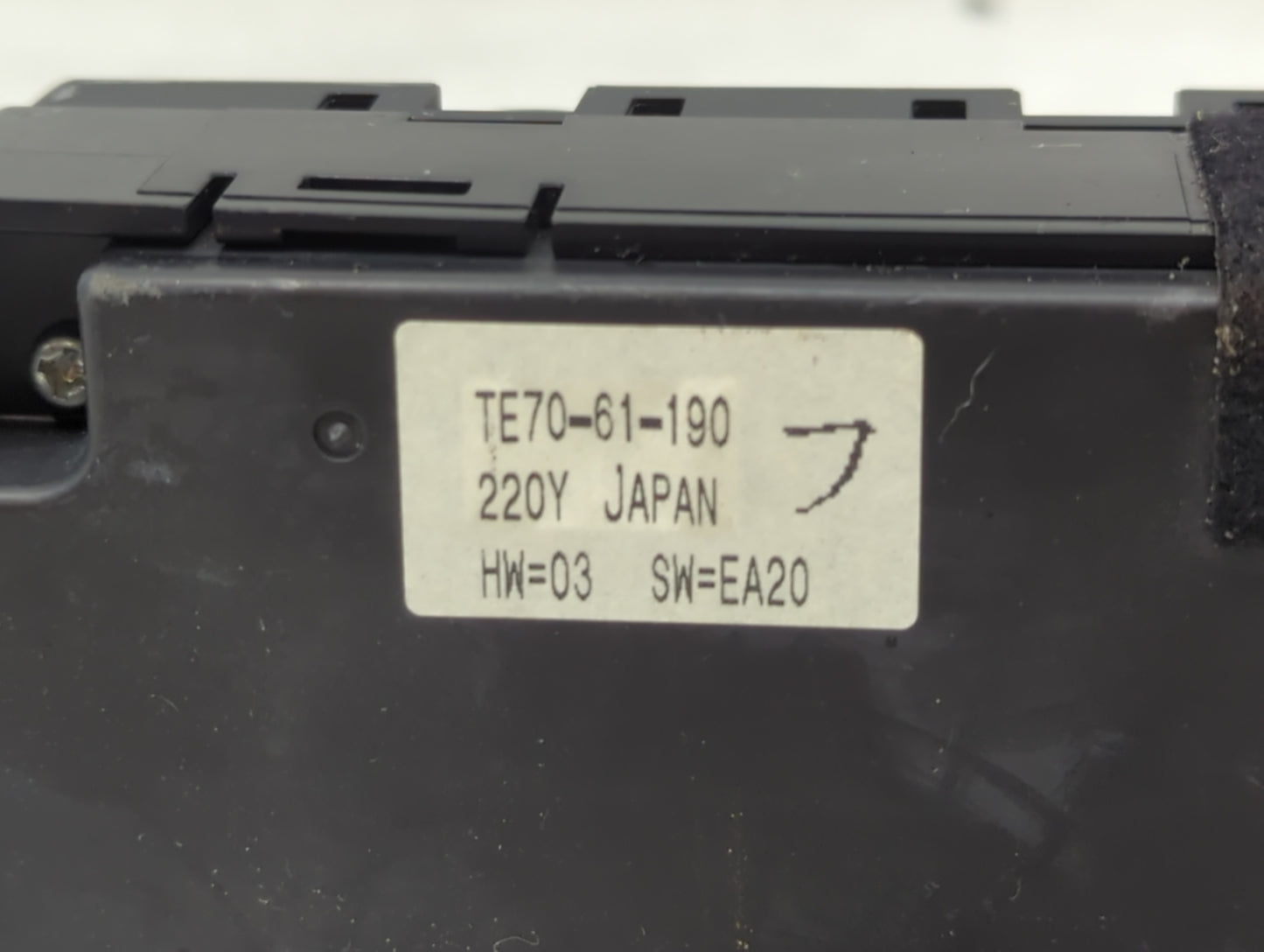 2010-2015 Mazda Cx-9 Climate Control Module Temperature AC/Heater Replacement P/N:TE70-61-190 Fits OEM Used Auto Parts - Oem