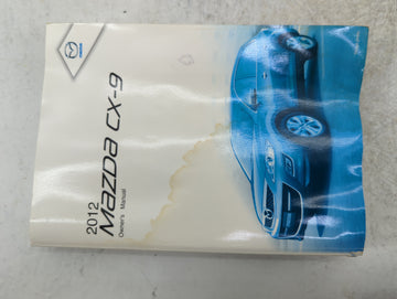 2012 Mazda Cx-9 Owners Manual Book Guide P/N:9999-95-011C-12 OEM Used Auto Parts - Oemusedautoparts1.com