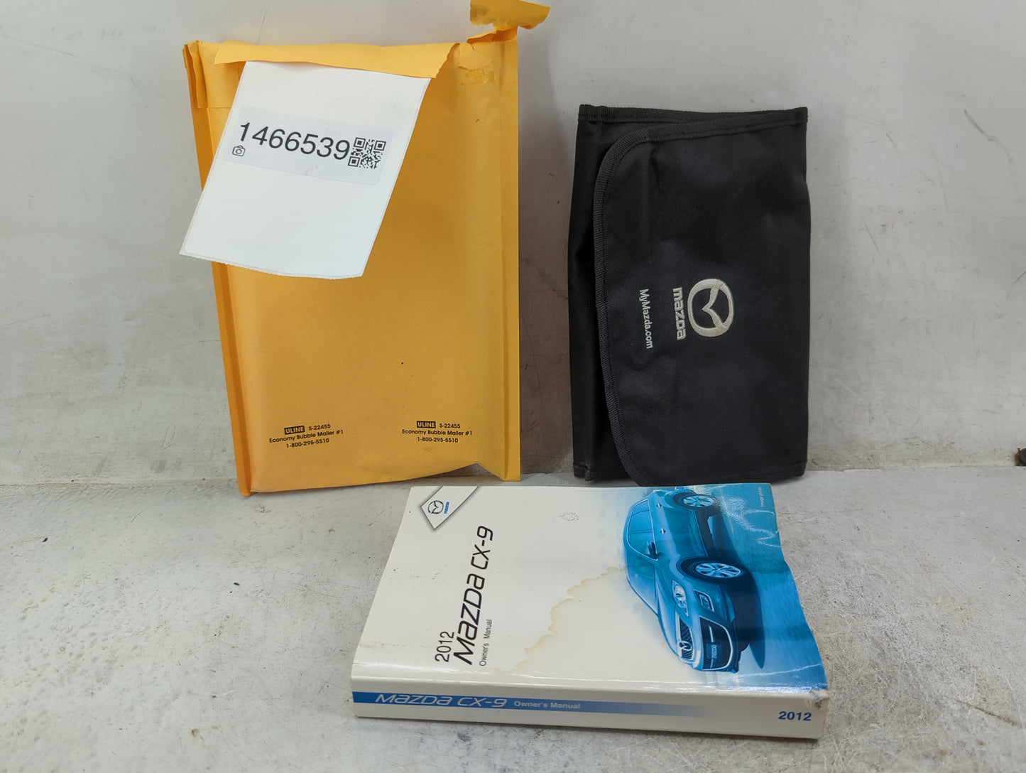 2012 Mazda Cx-9 Owners Manual Book Guide P/N:9999-95-011C-12 OEM Used Auto Parts - Oemusedautoparts1.com