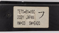 2010-2015 Mazda Cx-9 Climate Control Module Temperature AC/Heater Replacement P/N:TE70-61-190 Fits OEM Used Auto Parts - Oem