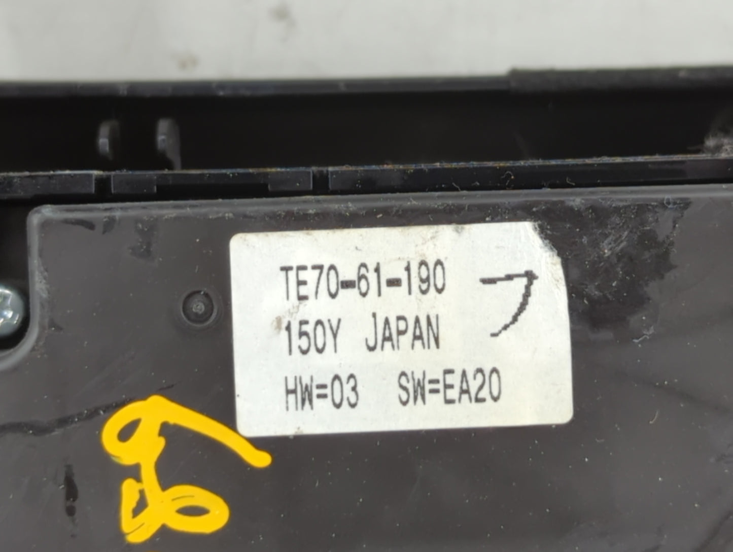 2010-2015 Mazda Cx-9 Climate Control Module Temperature AC/Heater Replacement P/N:TE70-61-190 Fits OEM Used Auto Parts - Oem