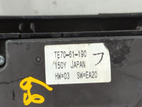 2010-2015 Mazda Cx-9 Climate Control Module Temperature AC/Heater Replacement P/N:TE70-61-190 Fits OEM Used Auto Parts - Oem