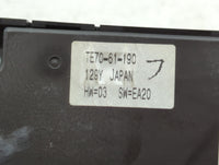 2010-2015 Mazda Cx-9 Climate Control Module Temperature AC/Heater Replacement P/N:TE70-61-190 Fits OEM Used Auto Parts - Oem