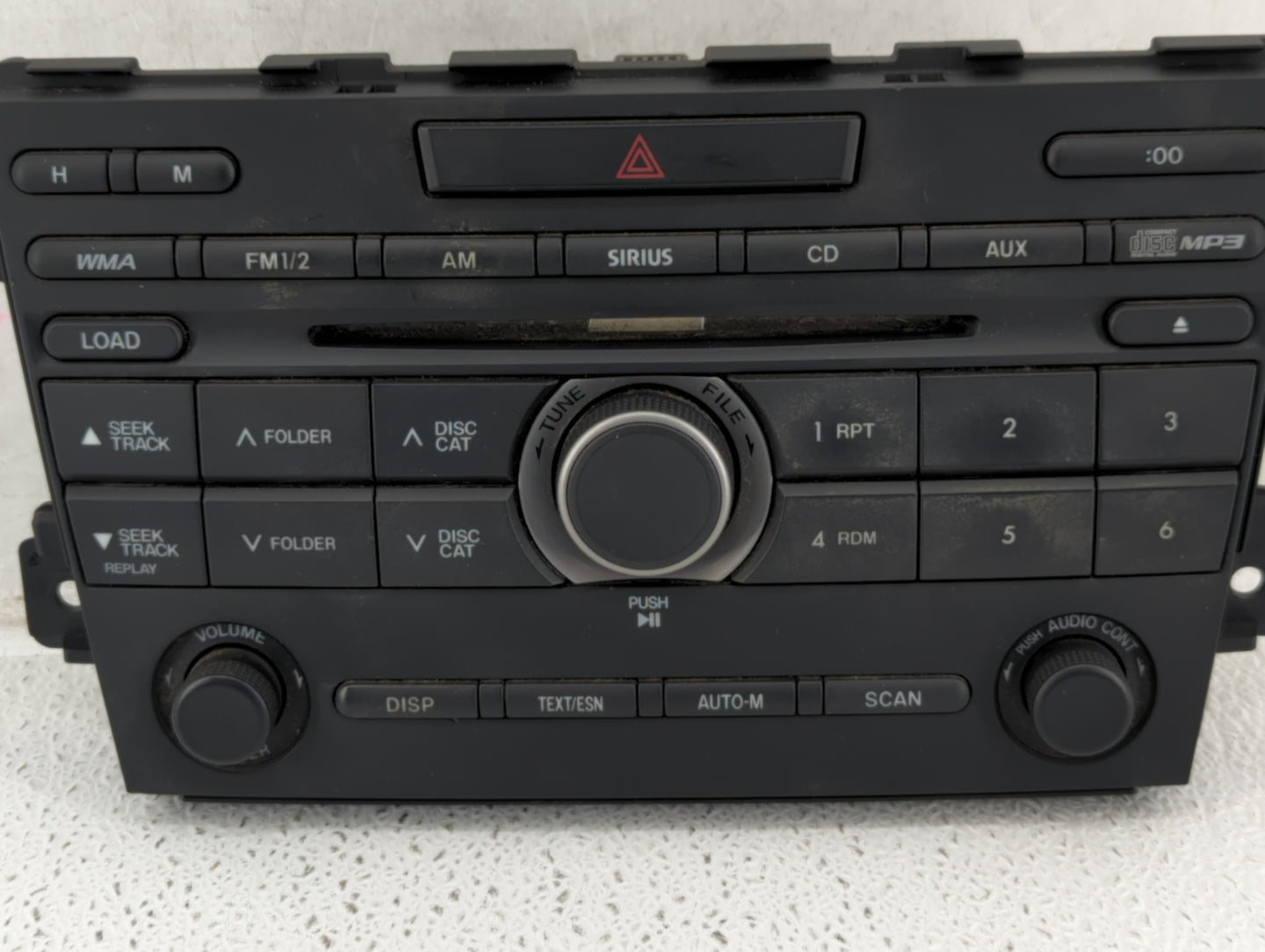 2011-2012 Mazda Cx-9 Radio AM FM Cd Player Receiver Replacement P/N:EH44 66 4H0 Fits Fits 2011 2012 OEM Used Auto Parts - Oe