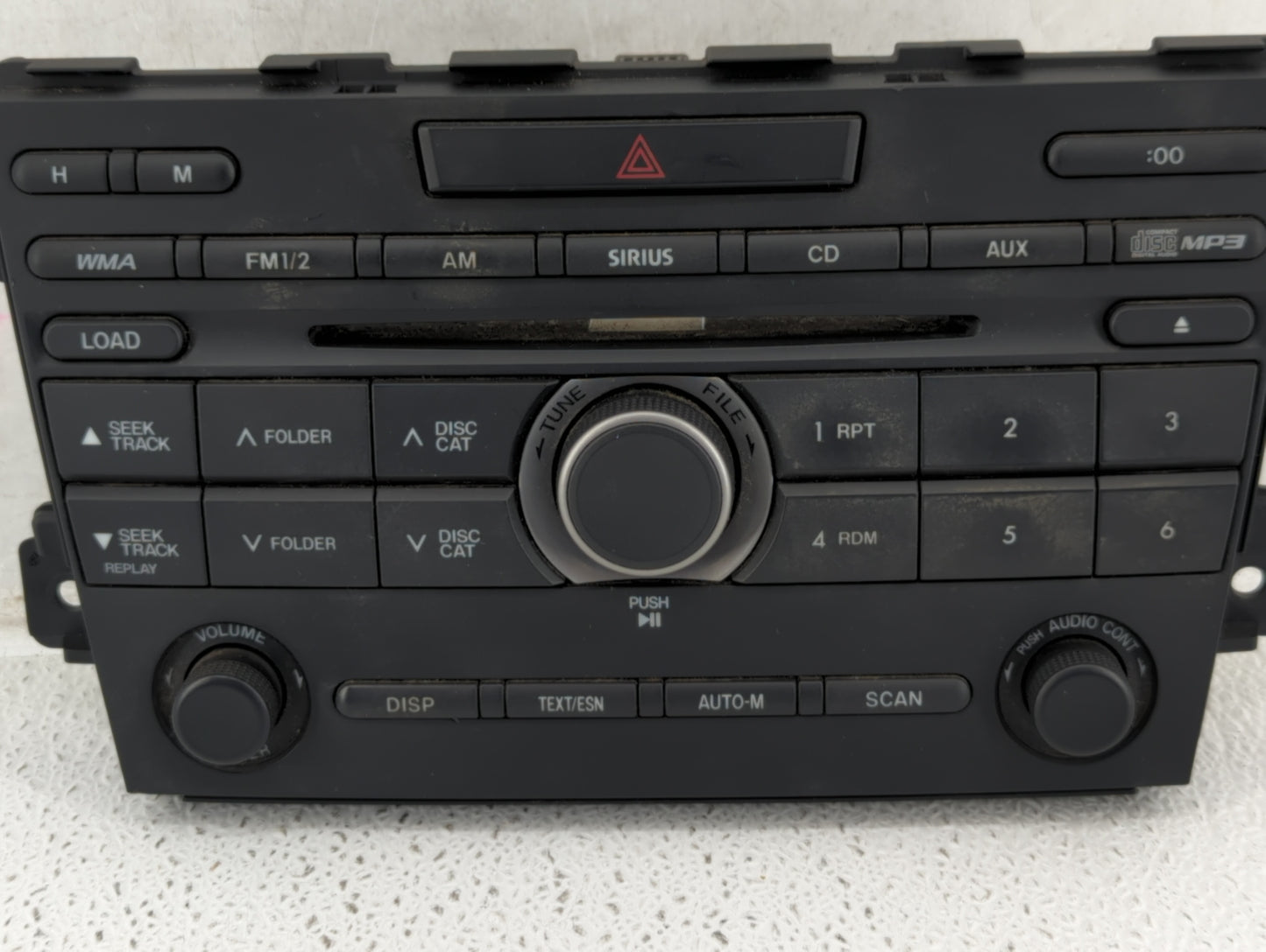2011-2012 Mazda Cx-9 Radio AM FM Cd Player Receiver Replacement P/N:EH44 66 4H0 Fits Fits 2011 2012 OEM Used Auto Parts - Oe