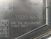 2010-2012 Mazda Cx-9 Fusebox Fuse Box Panel Relay Module P/N:TG20-66760 TG21-66760 Fits Fits 2010 2011 2012 OEM Used Auto Pa