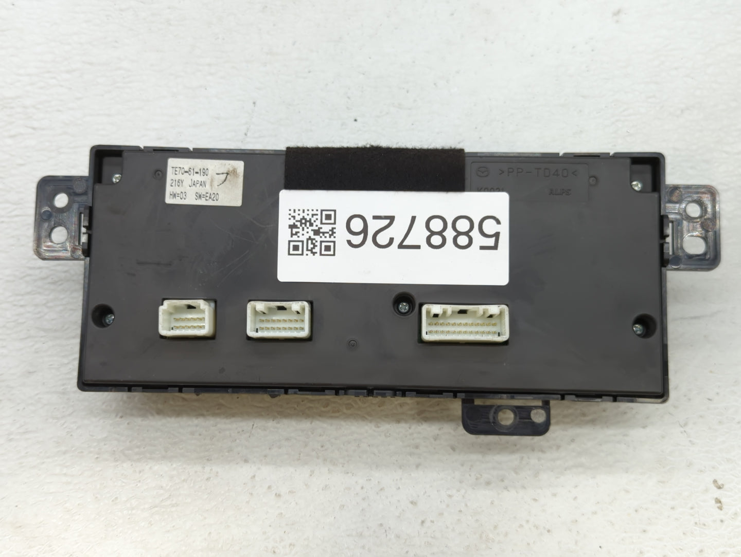 2010-2015 Mazda Cx-9 Climate Control Module Temperature AC/Heater Replacement P/N:TE70-61-190 Fits OEM Used Auto Parts - Oem