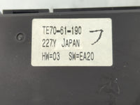 2010-2015 Mazda Cx-9 Climate Control Module Temperature AC/Heater Replacement P/N:TE70-61-190 Fits OEM Used Auto Parts - Oem