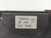 2010-2015 Mazda Cx-9 Climate Control Module Temperature AC/Heater Replacement P/N:TE70-61-190 Fits OEM Used Auto Parts - Oem